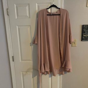 Dusty Rose Plus Size Robe